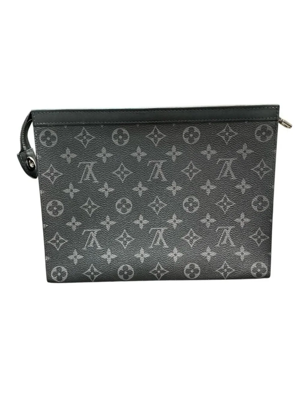 Louis Vuitton Pochette Voyage MM Monogram Eclipse Second Bag Canvas